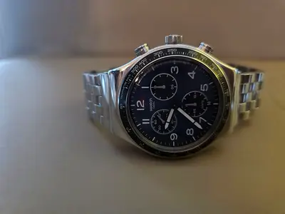 Swatch Irony Chronograph Stainless Steel Watch