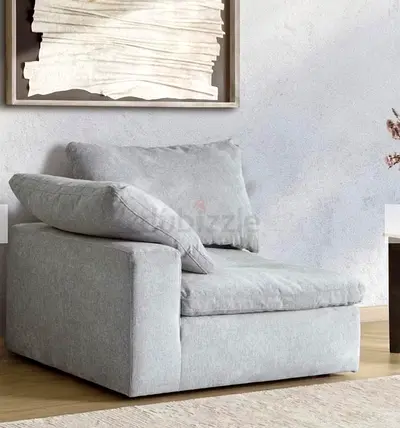 Light grey sofa- comfortable L-Shape Sofa