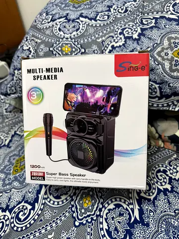 Portable Multi-Media Bluetooth Speaker with Microphone (New in Box)
