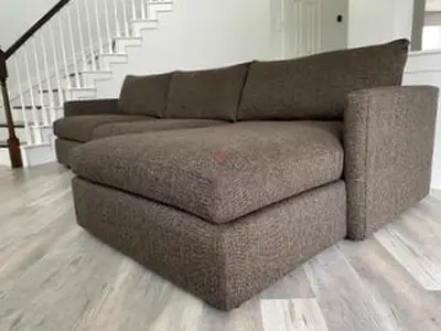 Cratebarrel lounge deep L shape sofa