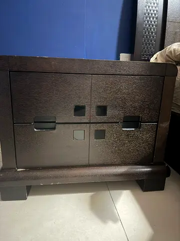 Solid wood side tables from home center