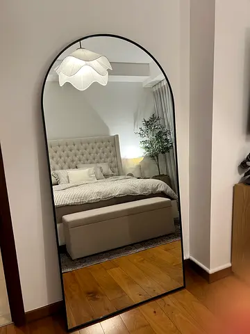 Black Arch Full Length Mirror Home Kode