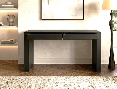 Italian Study Table with Storage Drawers 140x45 height 76 cm