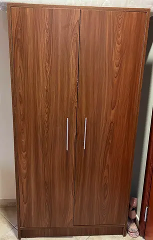 Two-Door Wooden Wardrobe - Good Condition set of 2 joined