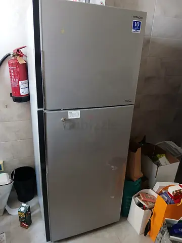 Hitachi two door fridge freezer inverter technology latest model 65cm width 170cm highet