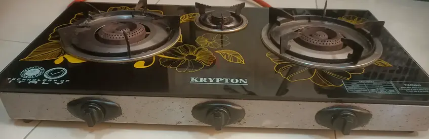 Krypton Glass Top Gas Cooker