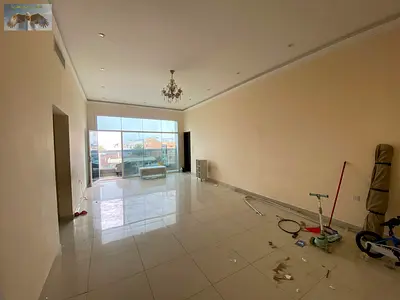 One bedroom and living room with balcony, large area, second tenant in Al Rawda