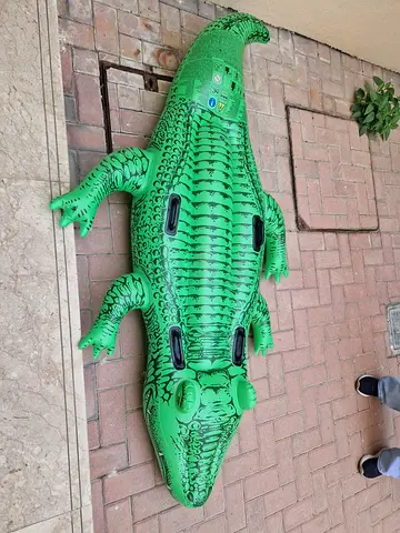 Inflatable Crocodile Pool Float - Good Condition