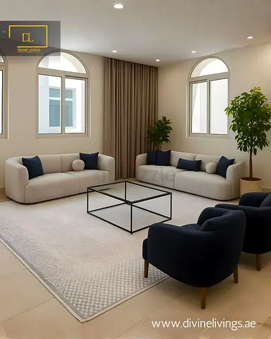 Modern Living Room Furniture Set with Sofas and Armchairs