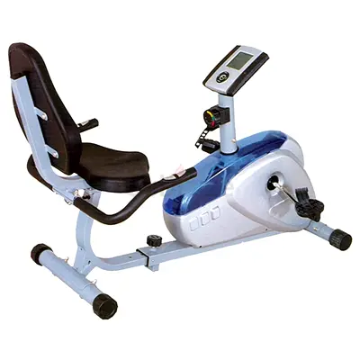 Used Recumbent Exercise Bike with Console and Adjustable Seat