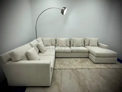 Perfect condition cratebarrel Ushape sofa