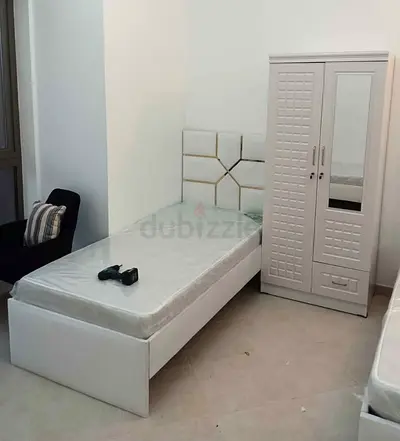 Brand New Single Bed with Mattress and Small Wardrobe