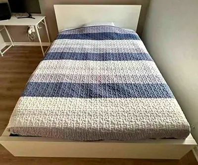 Ikea malm King size bed frame with matters