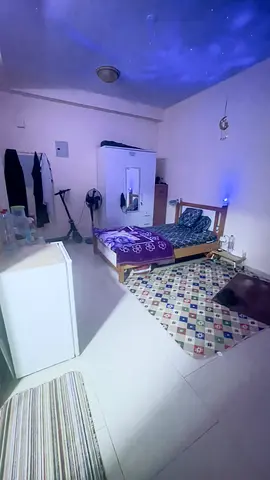 Single bed with mattress, wardrobe for sale