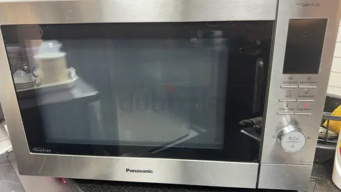 Panasonic Stainless Steel Microwave — Good Working Condition
