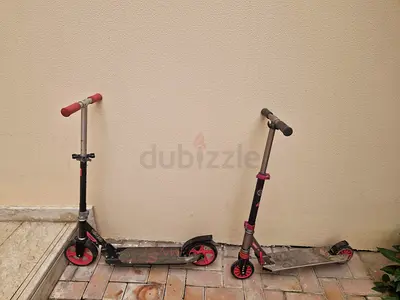 Two foldable kick scooters - used, working condition