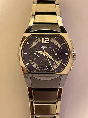 Breil stainless steel chronograph watch – good used condition