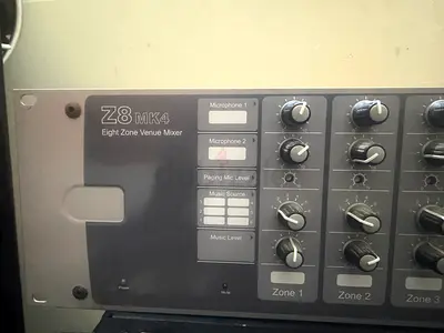 Z8 MK4 Eight Zone Venue Mixer - Rackmount