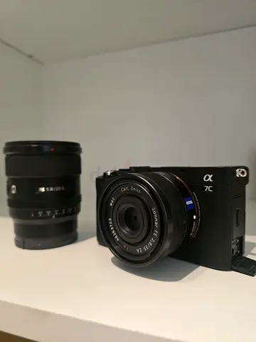 Sony A7C Full Frame Camera with Zeiss 35mm Lens + Sony FE 20mm F1.8 G