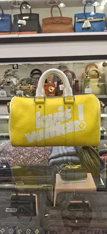 Louis Vuitton Yellow Keepall Bandouliere Bag