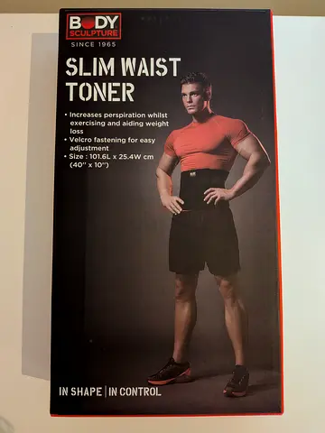 Body Sculpture Slim Waist Toner Belt - Size 101.6L x 25.4W cm (40 x 10). Never used.
