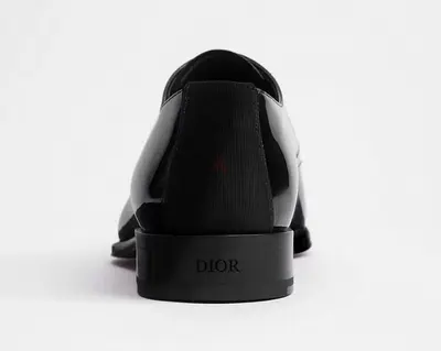 Black Dior Patent Leather Men’s Derby Shoes - Size Please Confirm