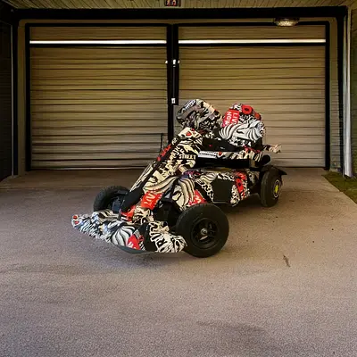 Mega wheels 36v electric go kart top speed 22kmh