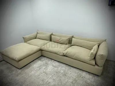 Like new condition marina home lshape four seater sofa