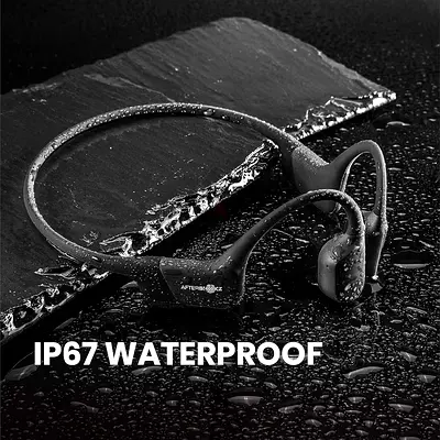 AfterShokz Aeropex - Open-Ear Bluetooth Bone Conduction Sport Headphones - Sweat Resistant Wireless