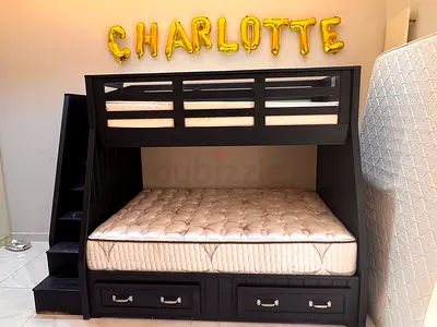 Pottery Barn Kids Double Bed with 2 mattress