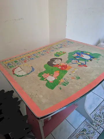 Kids Study Table with Cartoon Top - Dora