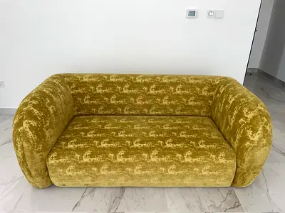 2x Yellow Sofa