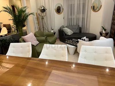 x10 set CASSINA Passion Armchairs 6pcs and Caprice Chairs 4pcs white Italian leather W57 H80 D57cm
