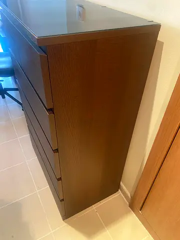 IKEA MALM chest of  6 drawers - Brown