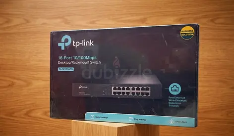 TP-Link 16-Port 10/100Mbps Desktop/Rackmount Switch (TL-SF1016DS)