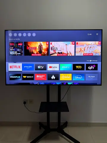 65 inch Hisense LED Backlight TV with Mobile TV Stand
