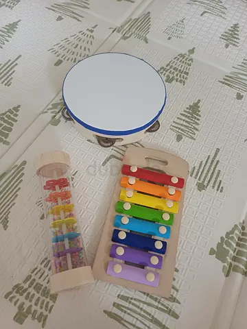 Wooden musical instrument set for baby or toddler