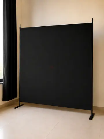 Black Privacy Divider / Room Partition 180x180 cm * Room Divider Privacy Screen Black 180cm * Fr