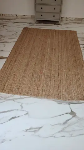 Natural Jute Rug - 150x100 cm, Good Used Condition