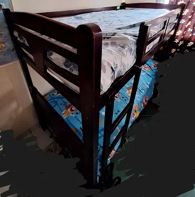 Solid Wood Bunk Bed for 2 - Double Decker, good condition, Strong and Durable