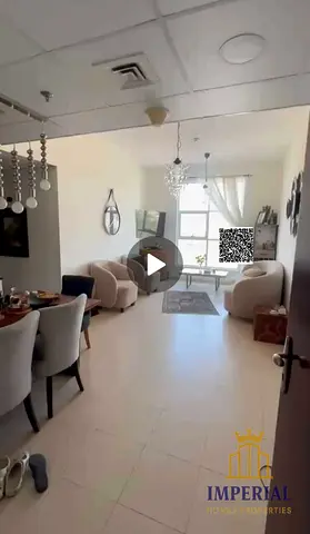 Two-bedroom flat with living room and parking space for sale, cash only, at City Tower, Ajman
