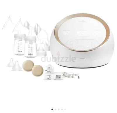 Electric Double Breast Pump with Bottles and Accessories - Like New
