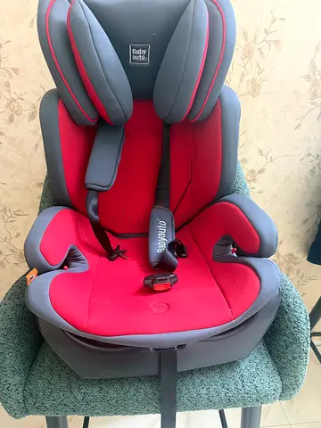 Red  Grey Baby Car Seat - Good Condition