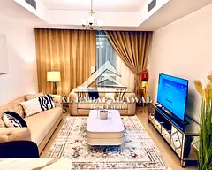 Monthly rent: One bedroom and living room in Al Khan area with free internet
