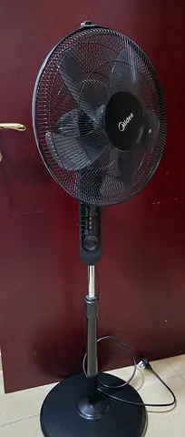 Midea Standing Pedestal Fan - Adjustable Height, 3-Speed