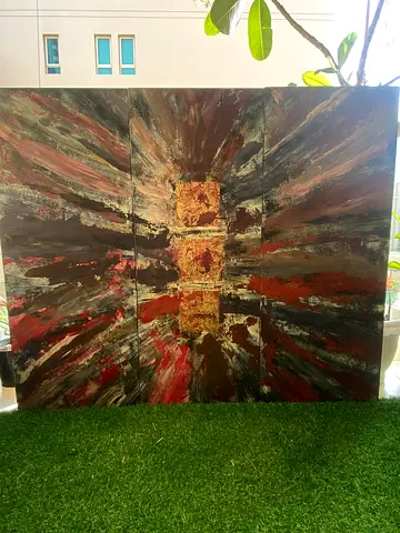Abstract Triptych Canvas Wall Art