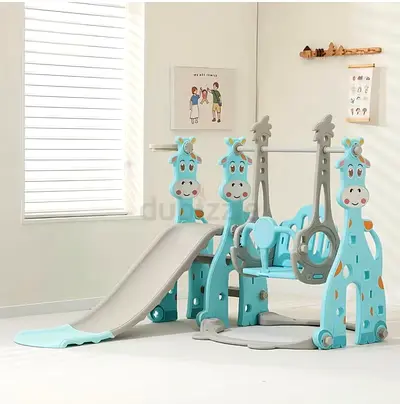 indoor swing and slide set