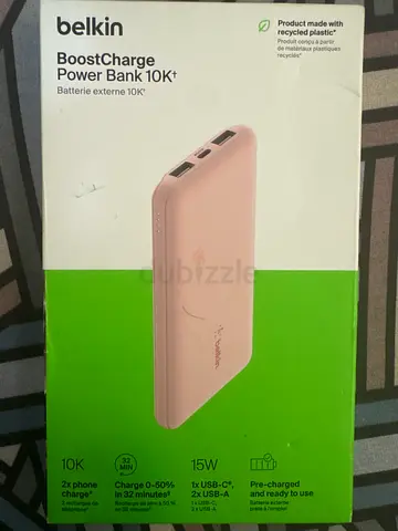 Belkin BoostCharge 10K Power Bank (Pink) - 10,000mAh