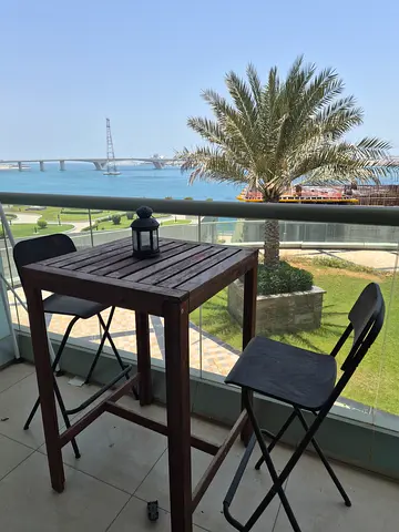 Wooden Outdoor High Table with Three High Chairs (Ikea)