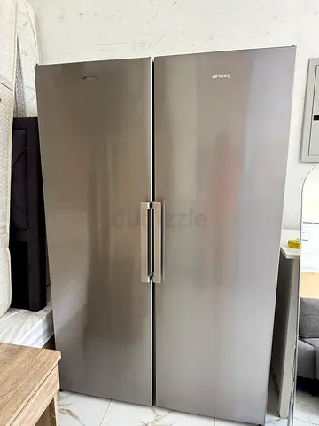 Stainless Steel Double Door Refrigerator - Good Condition